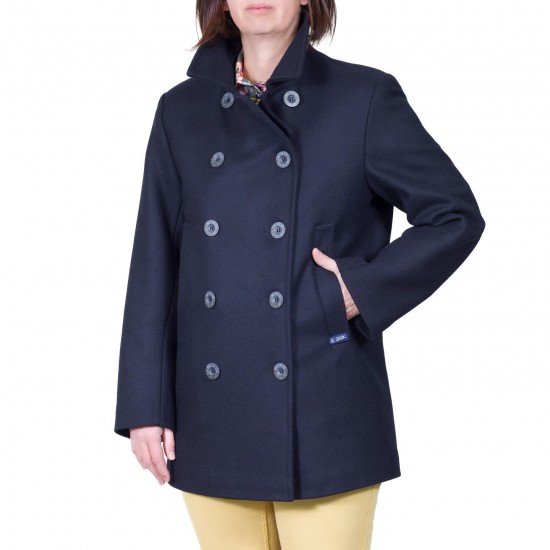 Women Bisquine Pea Coat Le Glazik