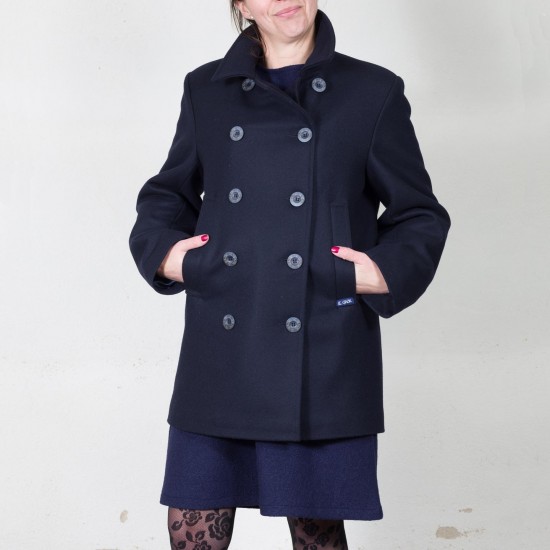 Women Bisquine Pea Coat Le Glazik